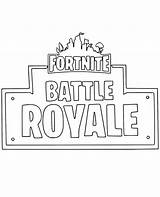 Fortnite Coloring Battle Royale Logo Pages Printable Print Sheet Simple Topcoloringpages Color sketch template