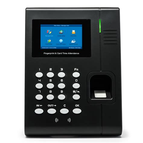 tas crc slim biometric fingerprint time clock  color screen