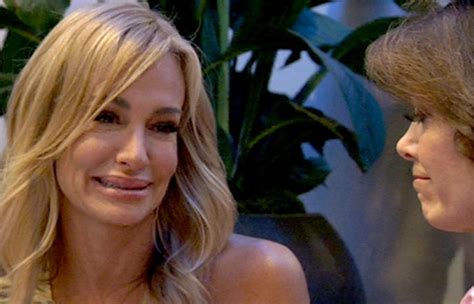 rhobh recap taylor armstrong shows up to a party with a black eye hollywood life