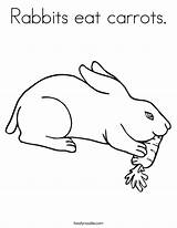 Coloring Pages Eat Rabbit Bunny Rabbits Carrots Carrot Eating Drawing Print Printable Kids Noodle Twisty Cute Getdrawings Twistynoodle Popular Coloringhome sketch template