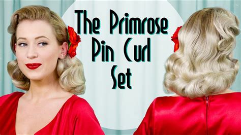 vintage wet set with the primrose pin curl set bobby