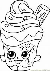 Shopkins Pages Coney Shopkin Coloringpages101 Taco sketch template
