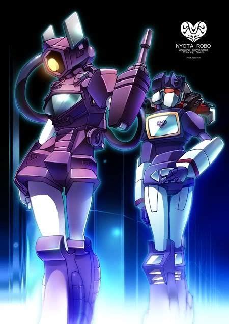 Anime Female Soundwave And Shockwave Transformers