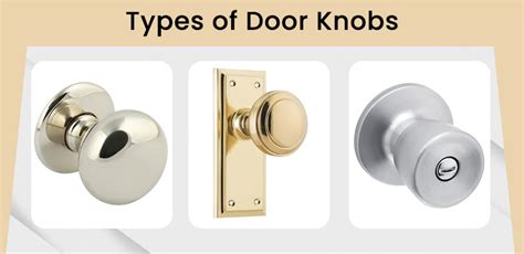 types  door knobs