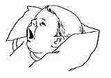 Coloring Yawning Yawn Coloringsun Sleepyhead Sleepy Because Educative sketch template