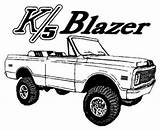 Blazer K5 Chevy Cruiser sketch template