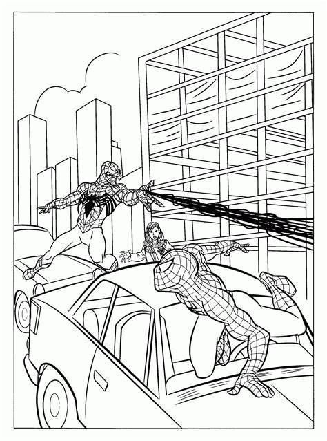 spiderman  venom coloring pages    spiderman