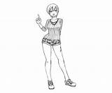 Lisanna sketch template