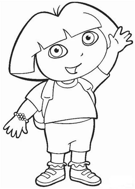 dora boots coloring pages coloring home