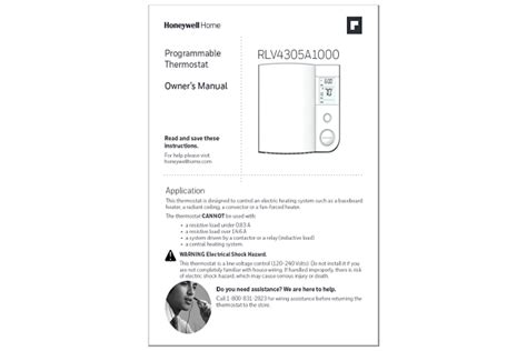 honeywell rlv programmable thermostat rlva manual manuals books