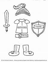 Armor Bible God Coloring Pages Kids Printable School Sunday Print Choose Board sketch template