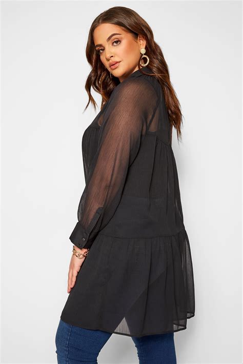 bluzka koszulowa  falbanka czarna damskie duze rozmiary    clothing  clothing