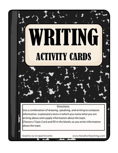 writing cards activity  fun teaching