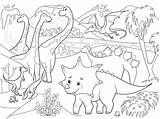 Coloring Dinosaurs Nature Dinosaurios Dibujos Kleurplaat Dinosauri Dinosaur Dieren Bianco Bambini Pterodactyl Zentangle Colorare sketch template