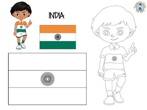 india coloring page  printables treasure hunt  kids
