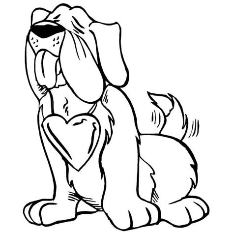 valentines dog coloring pages   print xcoloringscom