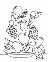Obst Obstsalat Ausmalen Ausmalbilder Gemüse sketch template