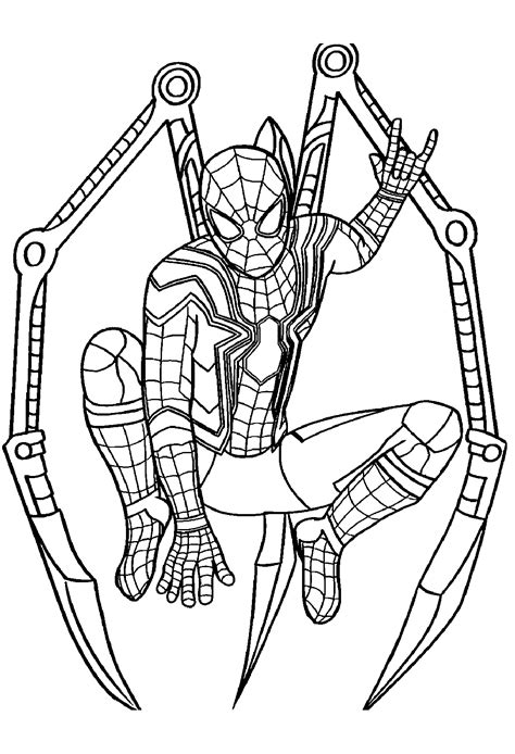 iron spiderman printable