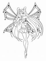 Winx Musa Coloring Pages Club Printable Girls Template sketch template