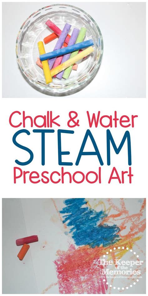 artist preschool monthly theme chalk water science nature steam