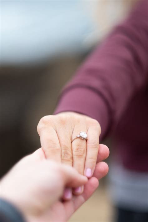 engagement ring hand royalty  stock photo