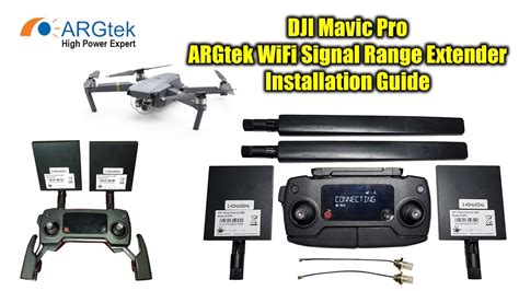 dji mavic pro argtek wifi signal range extender kit installation