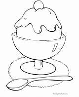 Coloring Ice Cream Pages Cone Food Library Clipart sketch template