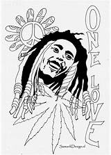 Bob Marley Coloring Pages People sketch template