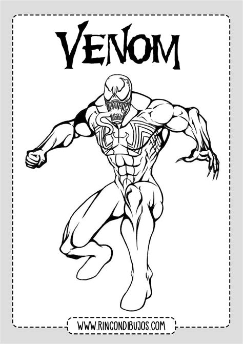 dibujos venom  pintar rincon dibujos