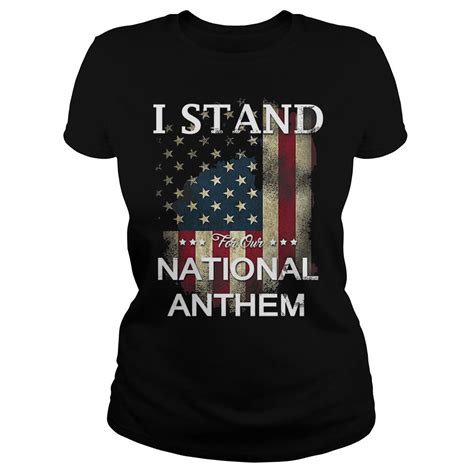 Official I Stand For Our National Anthem American Flag Shirt Stand By