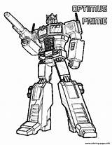 Optimus Coloring Prime Transformers Pages Printable Color sketch template