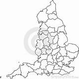 Map England Counties Blank County Vector Illustration Stock Dreamstime sketch template