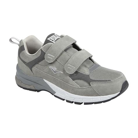 mens gray  strap leather shoe run     pros  sears