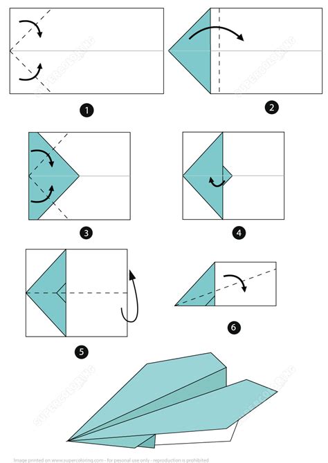 origami airplane instructions  printable papercraft templates