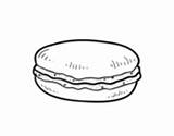 Macaron Coloring Drawing Macaroons Pages Cheese Coloringcrew Template Colorear Gruyère Drawings Dairy Desserts Getdrawings Food sketch template