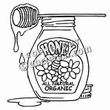 Honey Coloring Pot Drawing Clipart Pages Printable Colouring Drawings Designlooter 300px 77kb Getdrawings Paintingvalley Getcolorings Clipground sketch template