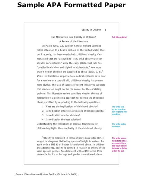 interview paper sample  formatted paper  dianna hacker