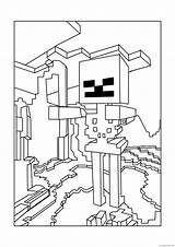 Minecraft Coloring Pages Coloring4free Skeleton Related Posts sketch template