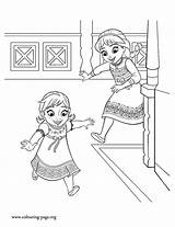 Elsa Coloring Pages Frozen Anna Printable Colouring Together Big Sister Playing Disney Color Sisters Templates Az Movie Kids Popular Template sketch template