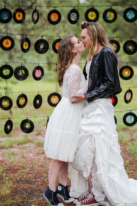 lesbian rock n roll wedding katie corinne photography s