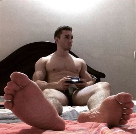 Gay jocks barefoot