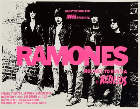 The Ramones Original Vintage Concert Poster British 1977 For Sale At
