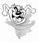 Devil Coloring Pages Tasmanian Cartoon Taz Looney Demon Drawing Tazmania Tunes Color Cliparts Line Hurricane Colouring Medusa Baby Kids Drawings sketch template
