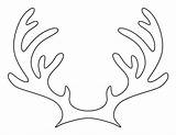 Reindeer Antlers Pattern Outline Antler Printable Coloring Template Stencils Patternuniverse Templates Stencil Craft Christmas Clipart Use Crafts Creating Patterns Drawing sketch template