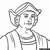 Colon Cristobal Columbus Magellan Ferdinand Coloreado Thecolor sketch template