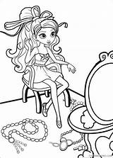 Coloring Pages Thumbelina Barbie Coloring4free Printable sketch template
