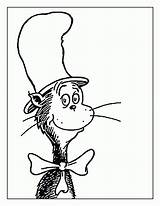 Coloring Pages Hat Cat Printable Dr Seuss Clipart Popular sketch template