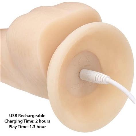 Naked Addiction Rotating And Vibrating Recharegable 8 Silicone Dong