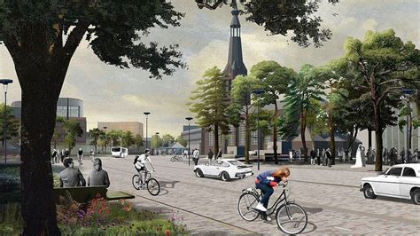 aanleg stadsforum begonnen groen evenementenplein  tilburgse binnenstad omroep brabant