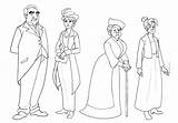 Downton Abbey Coloring Character Lineup Template Deviantart Pages Sketch sketch template